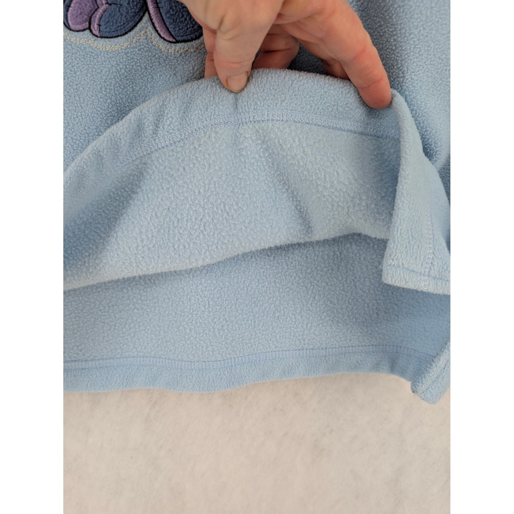 Disney Eeyore Fleece‎ Sweatshirt Light Blue Embroidered Winter Logo Size M - Picture 4 of 8